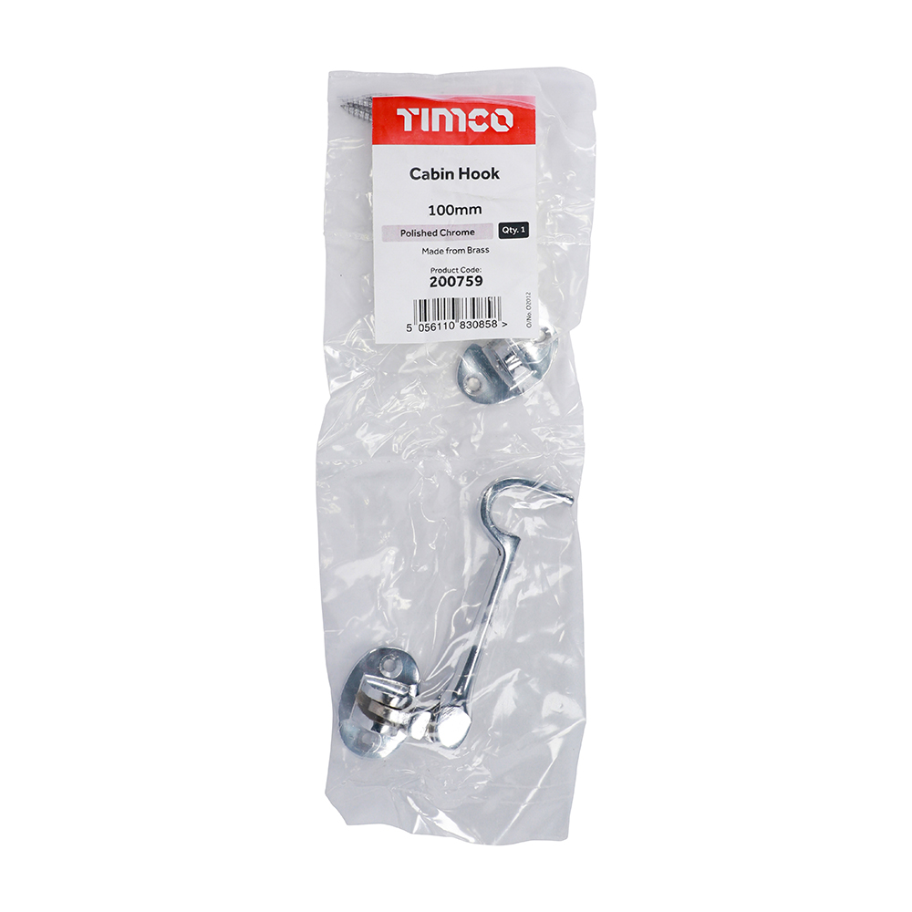 Cabin Hook Pol. Chrome - Image 2