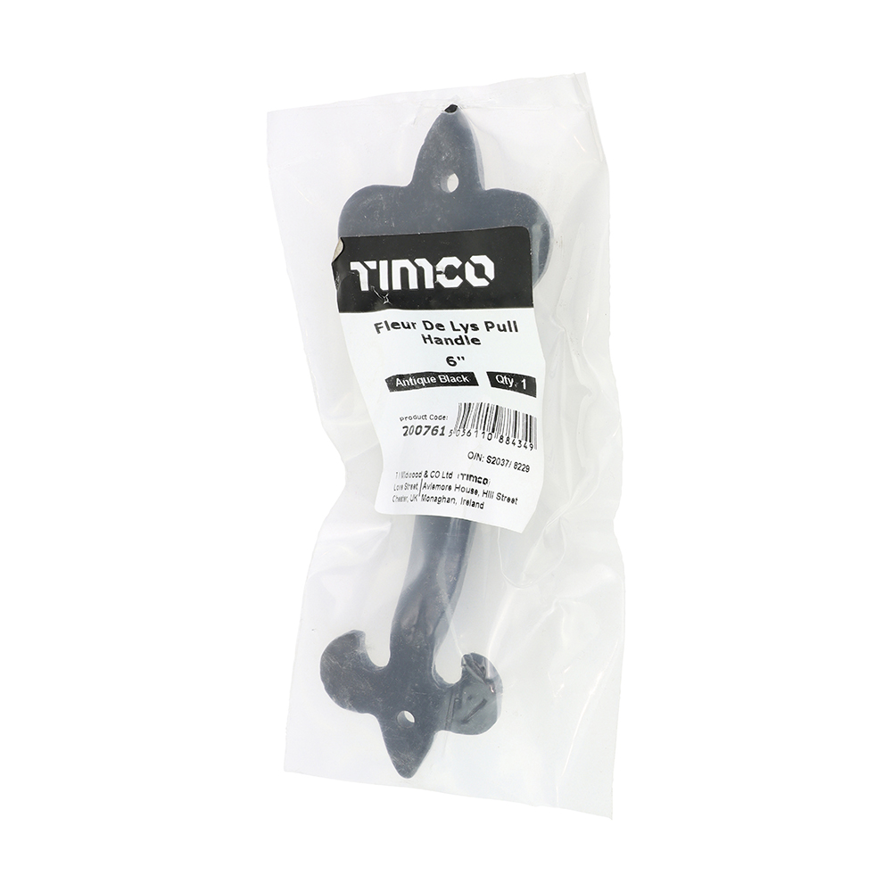 Fleur De Lys PullHandle AntBLK - Image 2