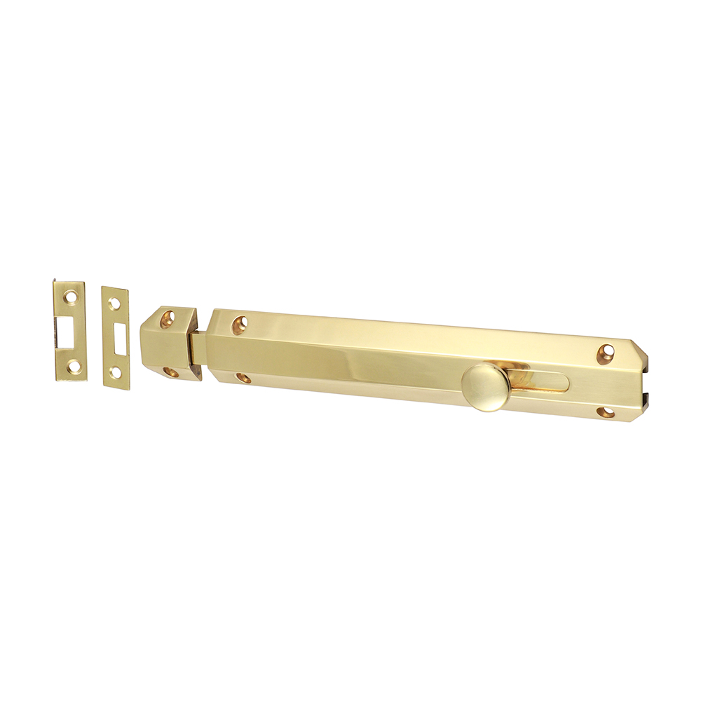 Arch Flat Sec Bolt Pol. Brass