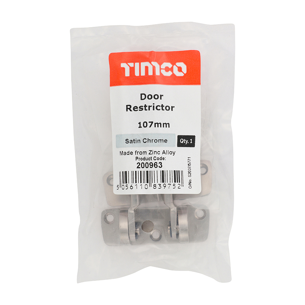 Door Restrictor Sat Chrome - Image 2