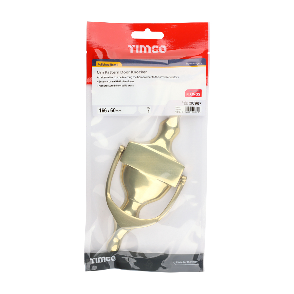 Urn Door Knocker PB - Image 2