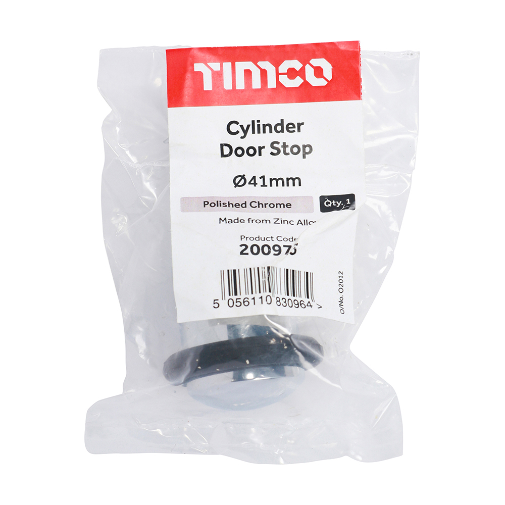 Cylinder Door Stop Pol. Chrome - Image 2