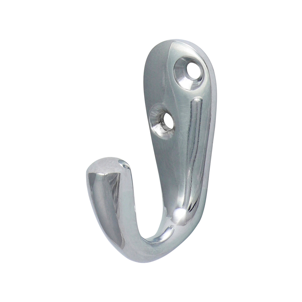 Single Robe Hook Pol. Chrome