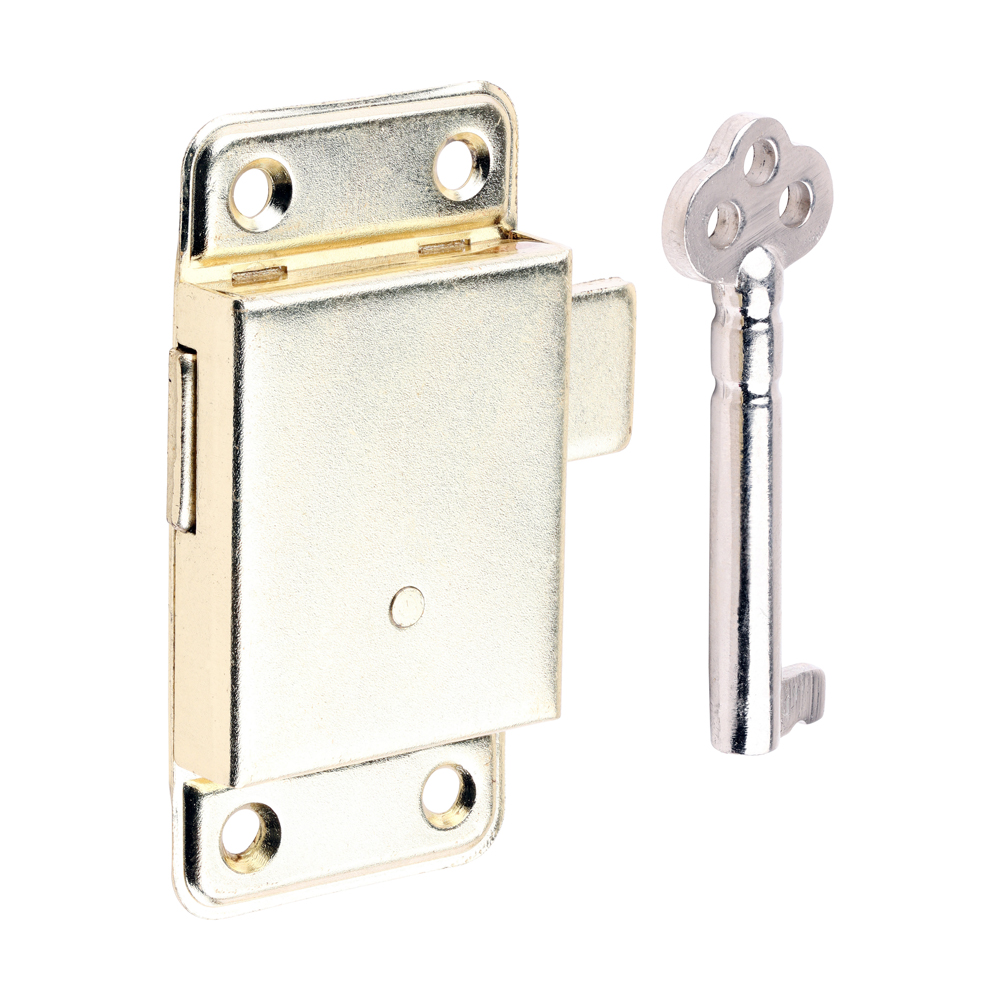 Small Cupboard Lock E.Brass - Image 3