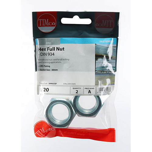 Hex Nut DIN 934 - BZP - Image 2