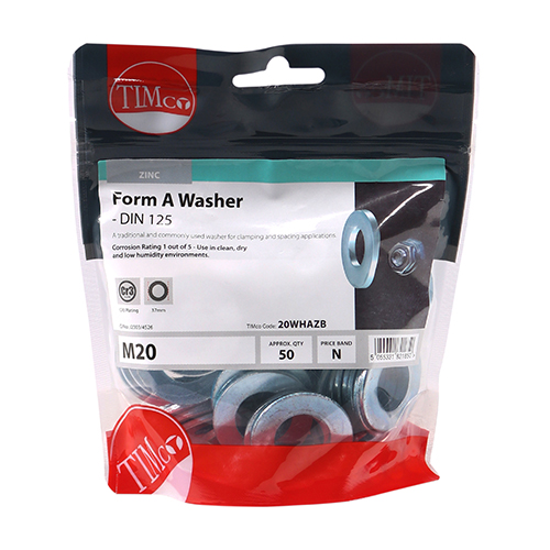 Form A Washer DIN 125A - BZP - Image 2