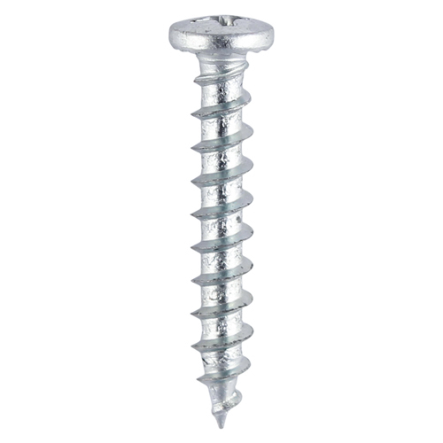 PVC Window Screw SH/PAN - BZP - Image 1