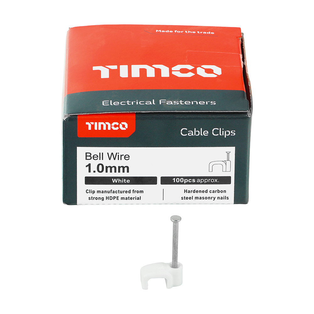 Flat Cable Clip White - Image 3