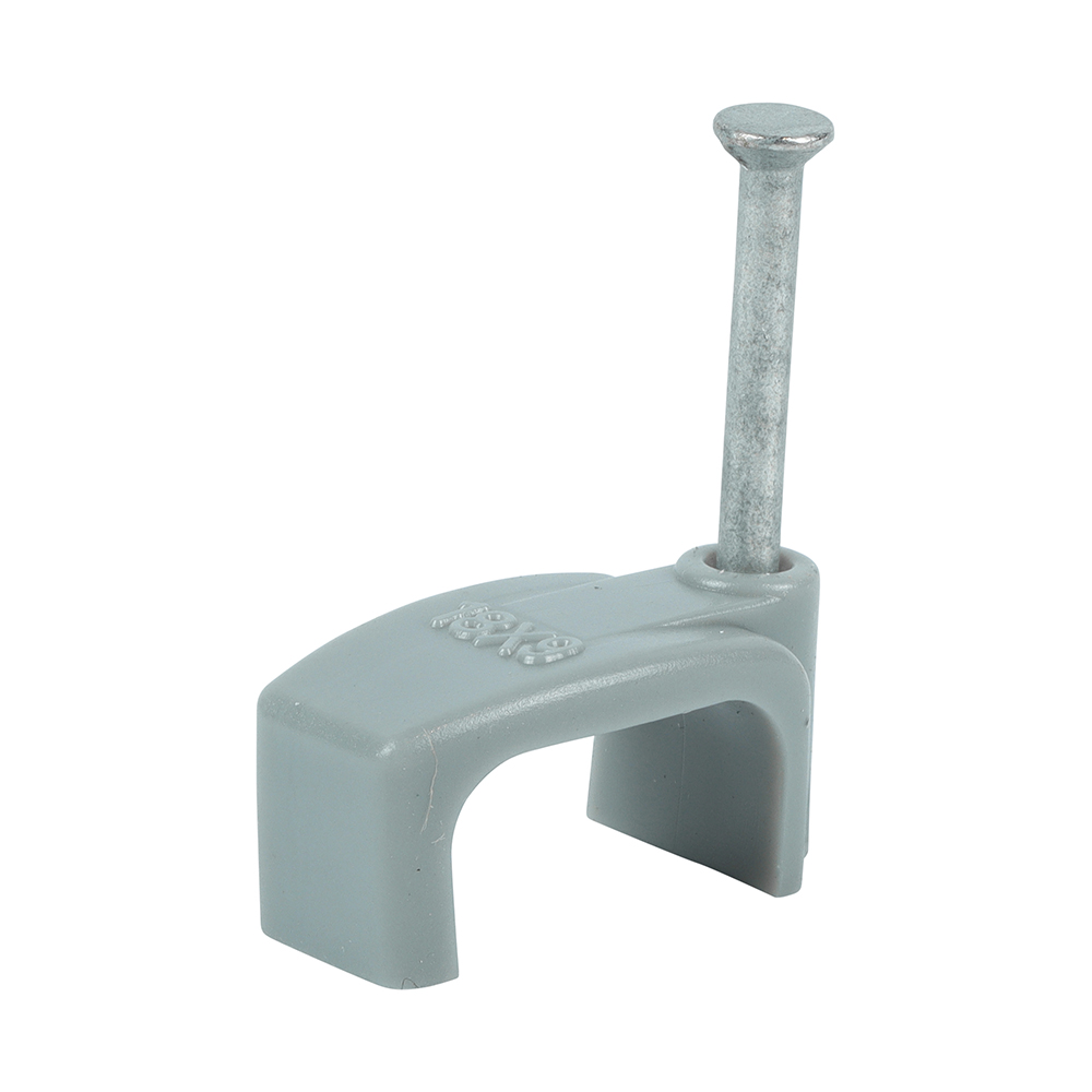 Flat Twin&Earth Cable Clip GRY - Image 1
