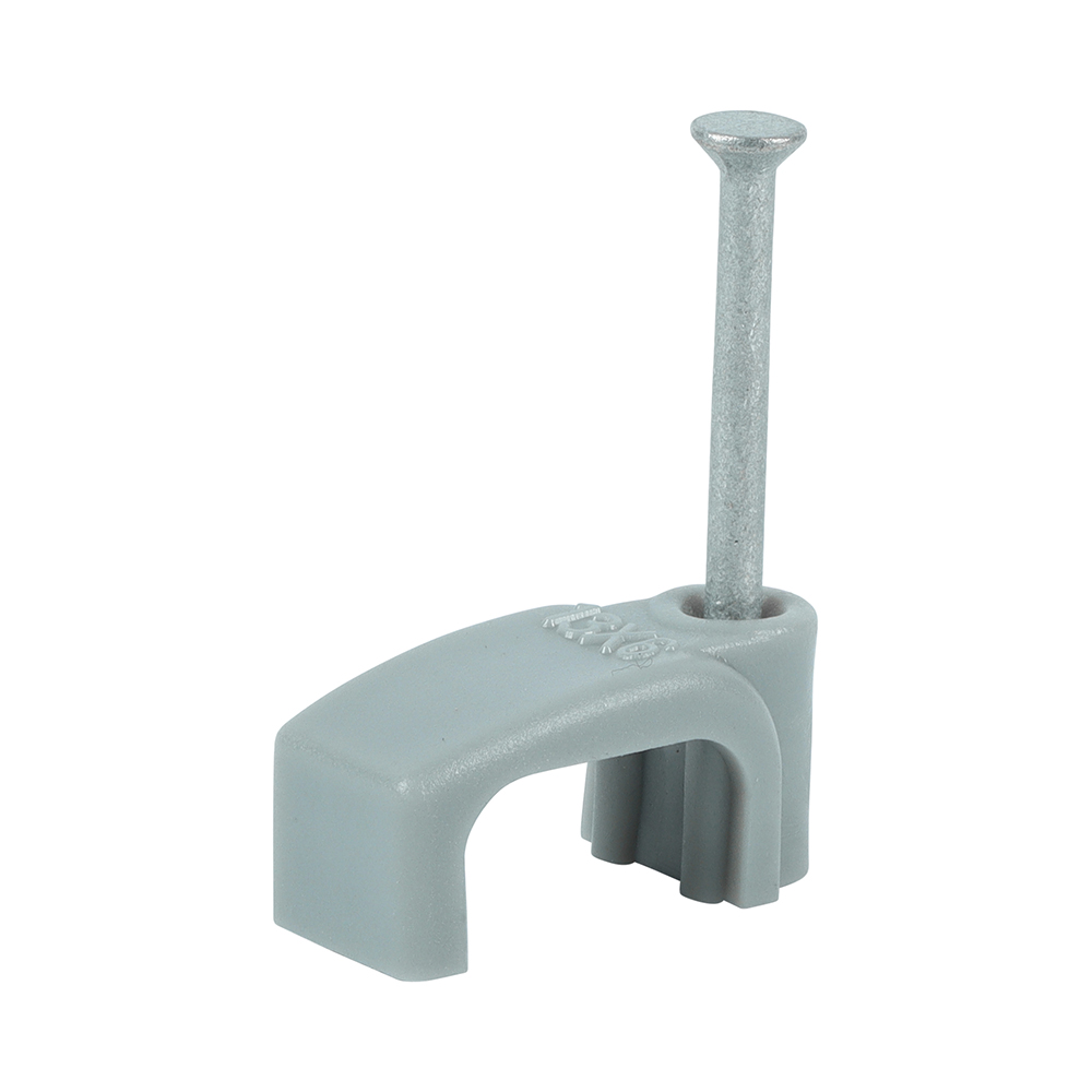 Flat Twin&Earth Cable Clip GRY - Image 1
