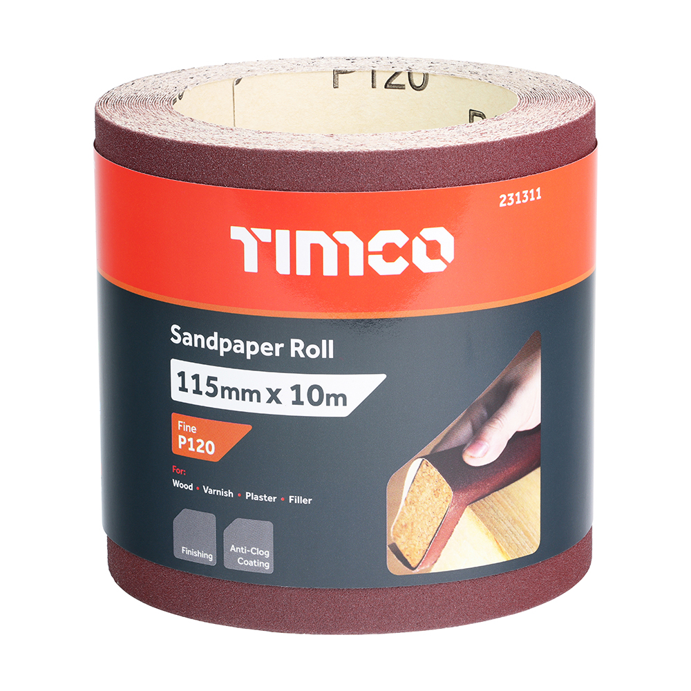 Sandpaper Roll Red P120 - Image 2