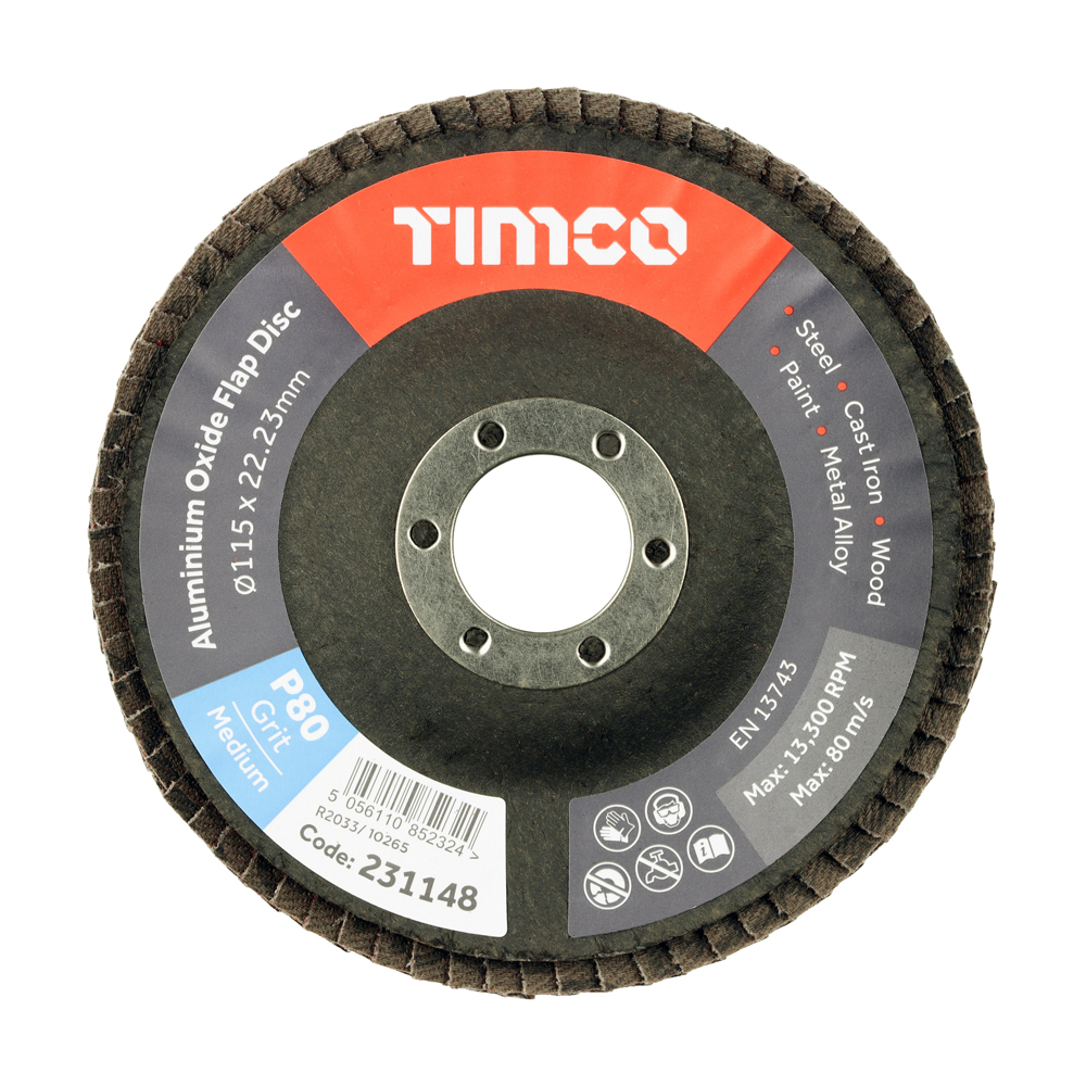 Flap Disc Alu Oxide P80 Set