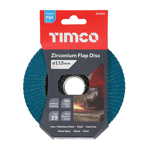 Flap Disc Zirconium P80 - Image 3