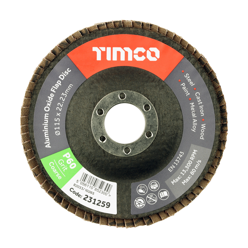 Flap Disc Alu Oxide P60 Set