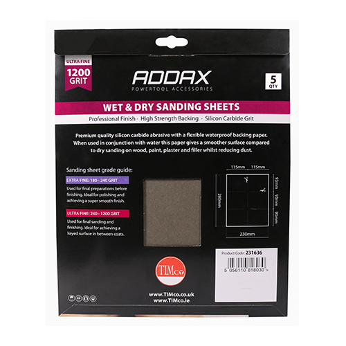 Wet & Dry Sanding Sheets P1200 - Image 3