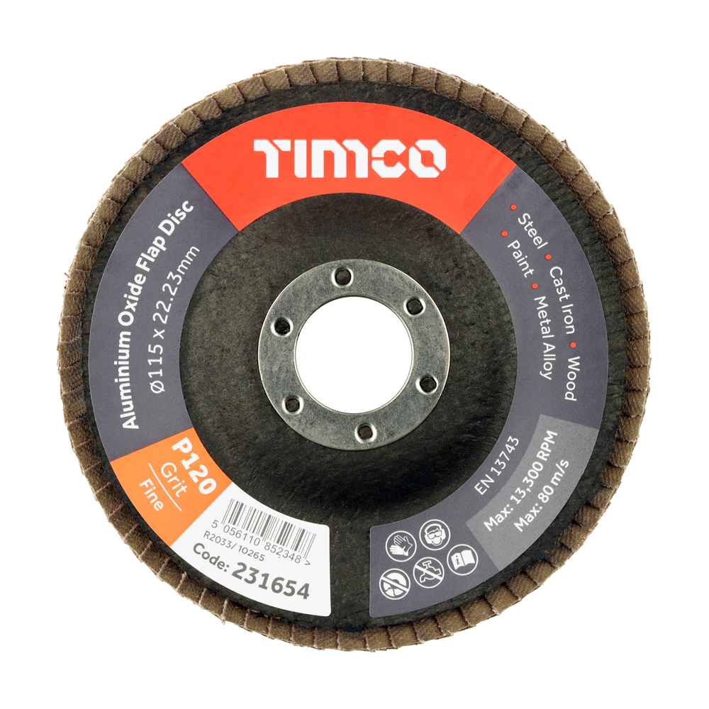 Flap Disc Alu Oxide P120 Set