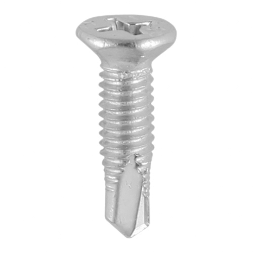 S/Drill PVC Screw F/CSK - S/S - Image 1