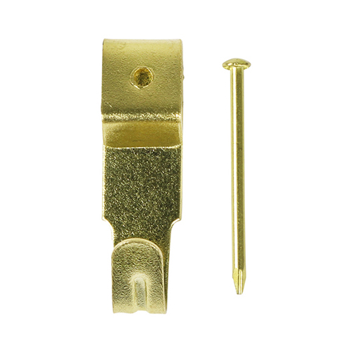 Picture Hook & Nails - E/Brass - Image 1