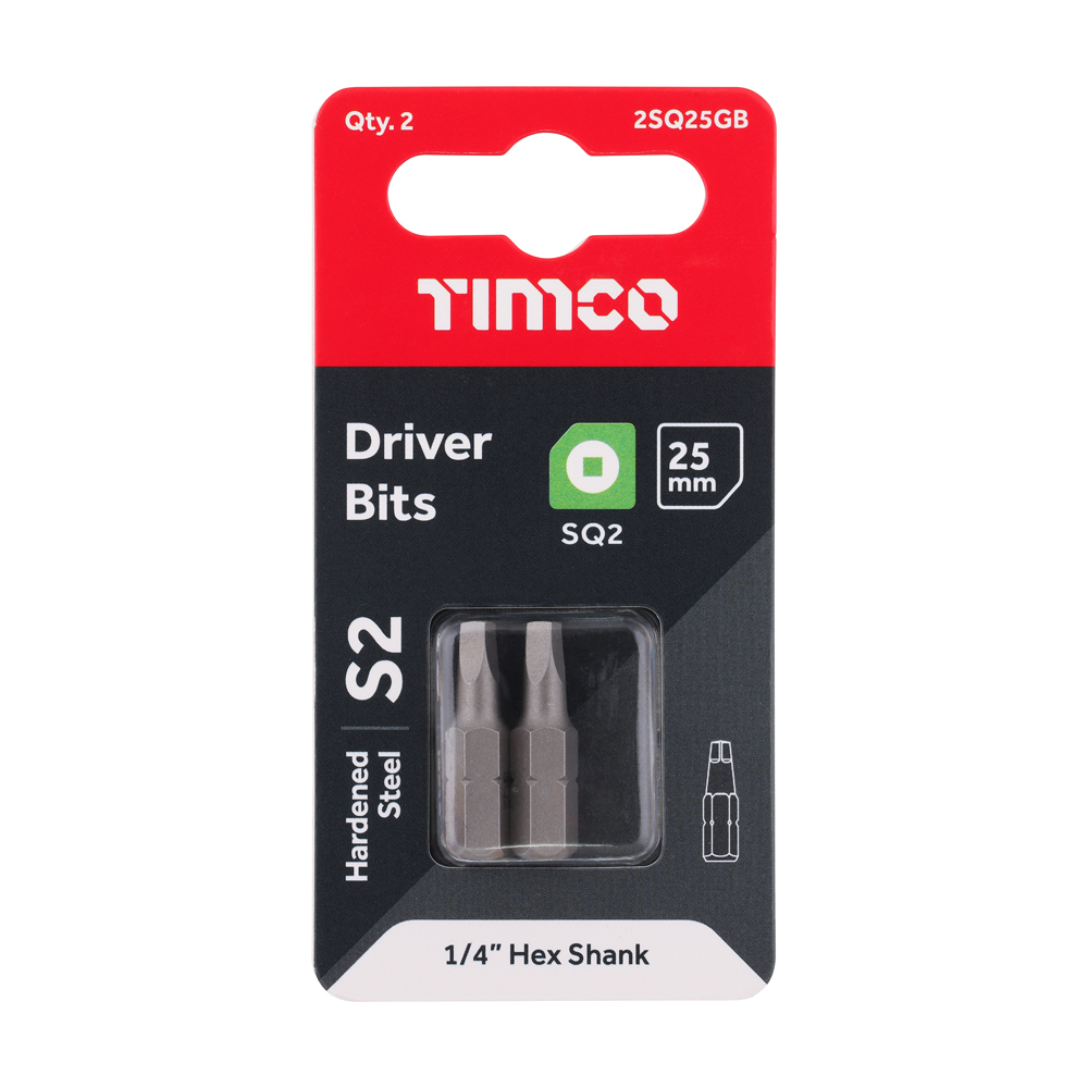 Square Driver Bit - S2 Grey - Image 2