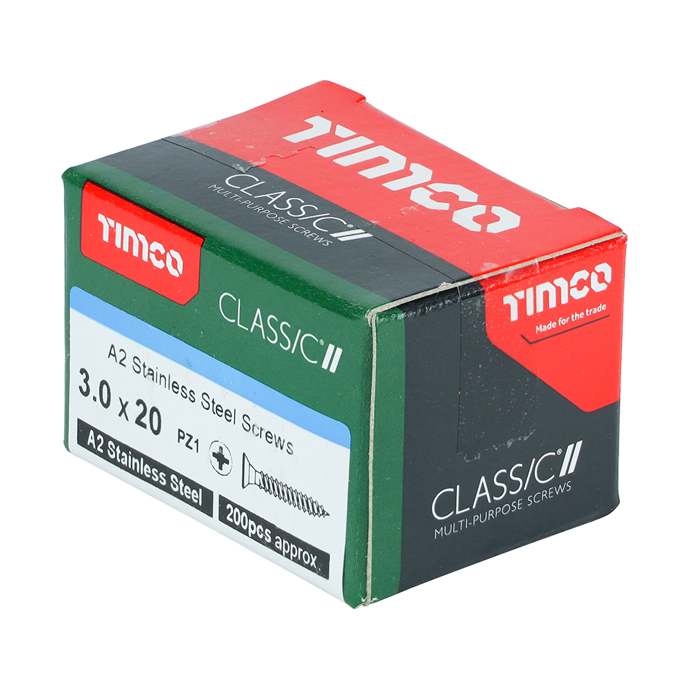 Classic Screw PZ1 CSK A2 SS - Image 2