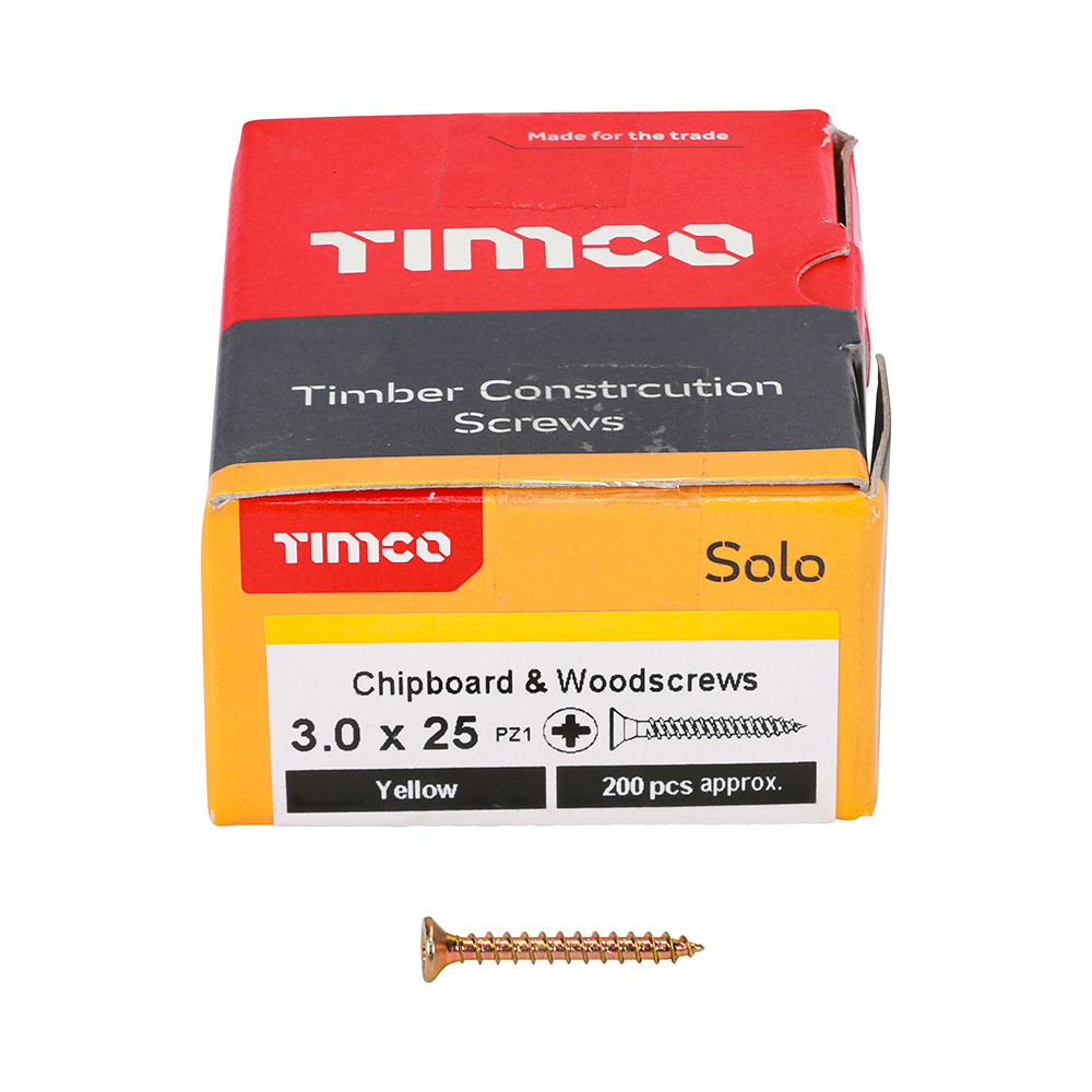 Solo Woodscrew PZ1 CSK ZYP - Image 3