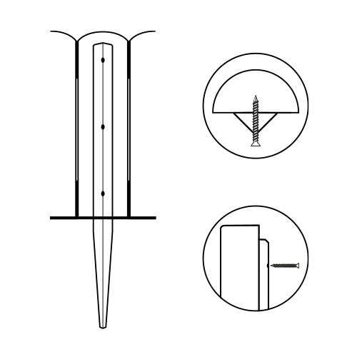 Border Roll Pin - Galv - Image 2