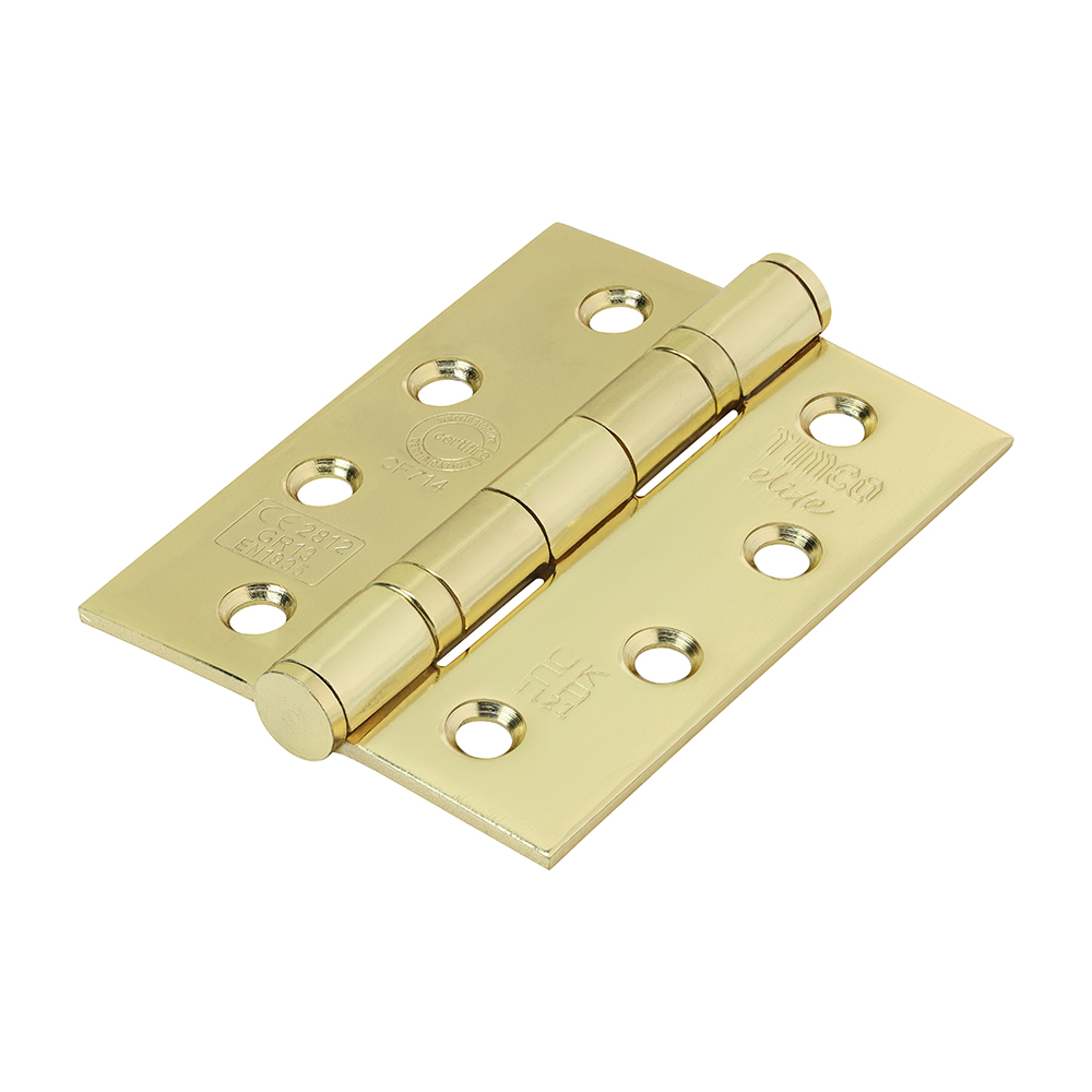 13 Fire Door Hinge E/Brass SS