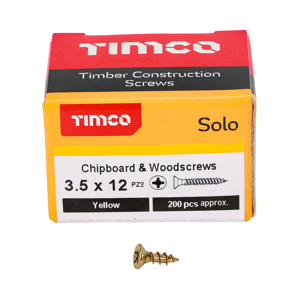 Solo Woodscrew PZ2 CSK ZYP - Image 3
