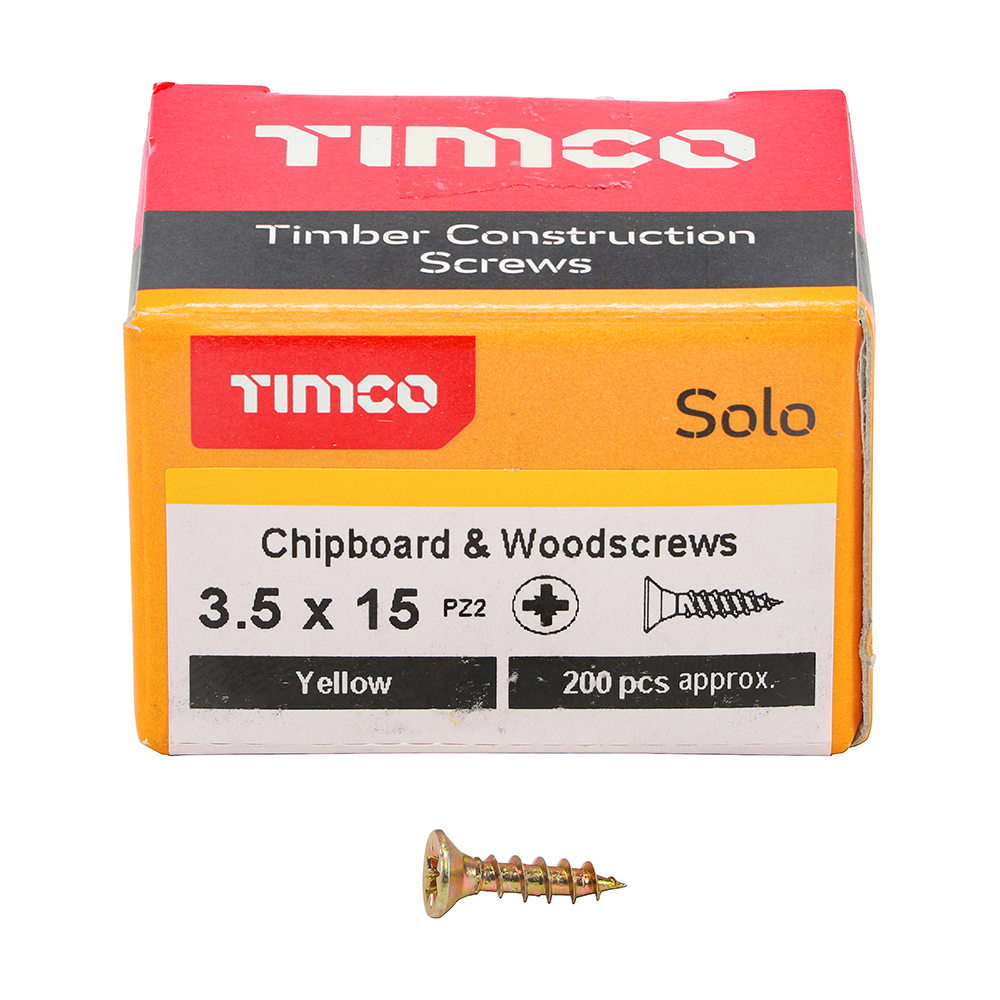 Solo Woodscrew PZ2 CSK ZYP - Image 3