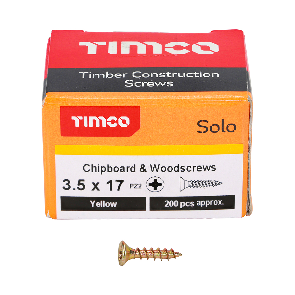 Solo Woodscrew PZ2 CSK ZYP - Image 3