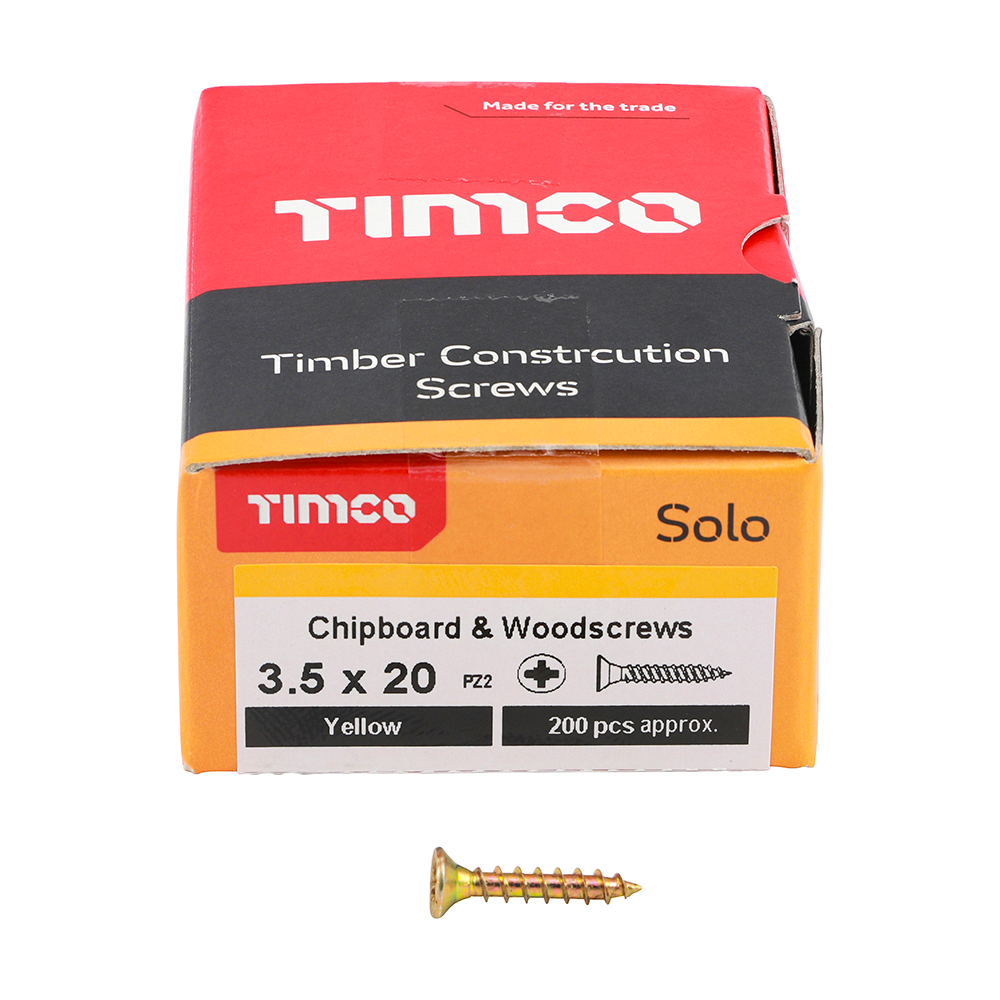Solo Woodscrew PZ2 CSK ZYP - Image 3