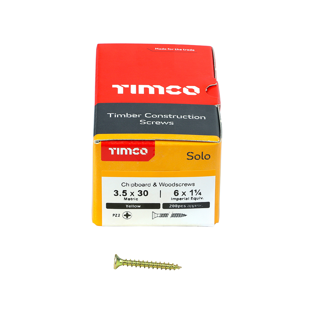Solo Woodscrew PZ2 CSK ZYP - Image 3