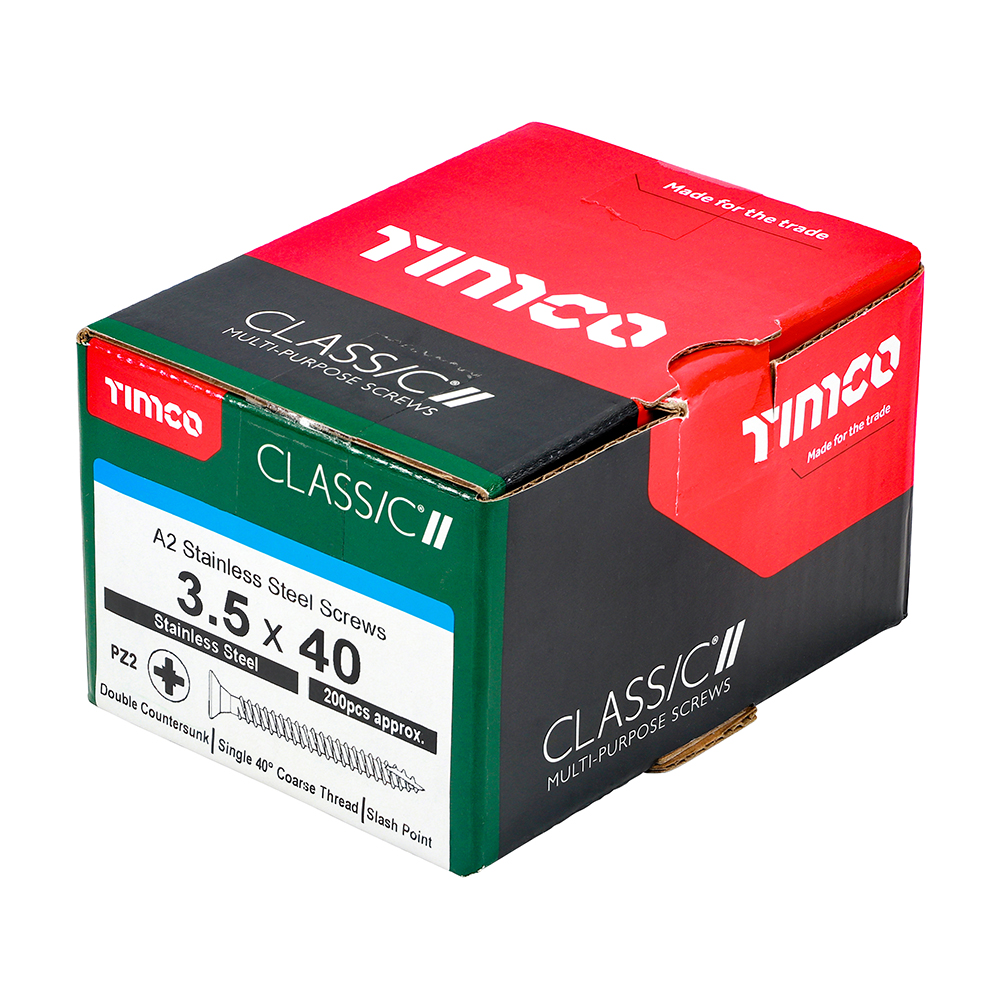 Classic Screw PZ2 CSK A2 SS - Image 2