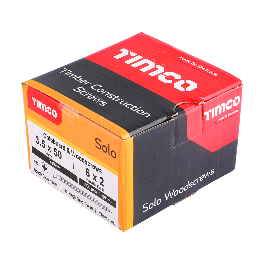 Solo Woodscrew PZ2 CSK ZYP - Image 2