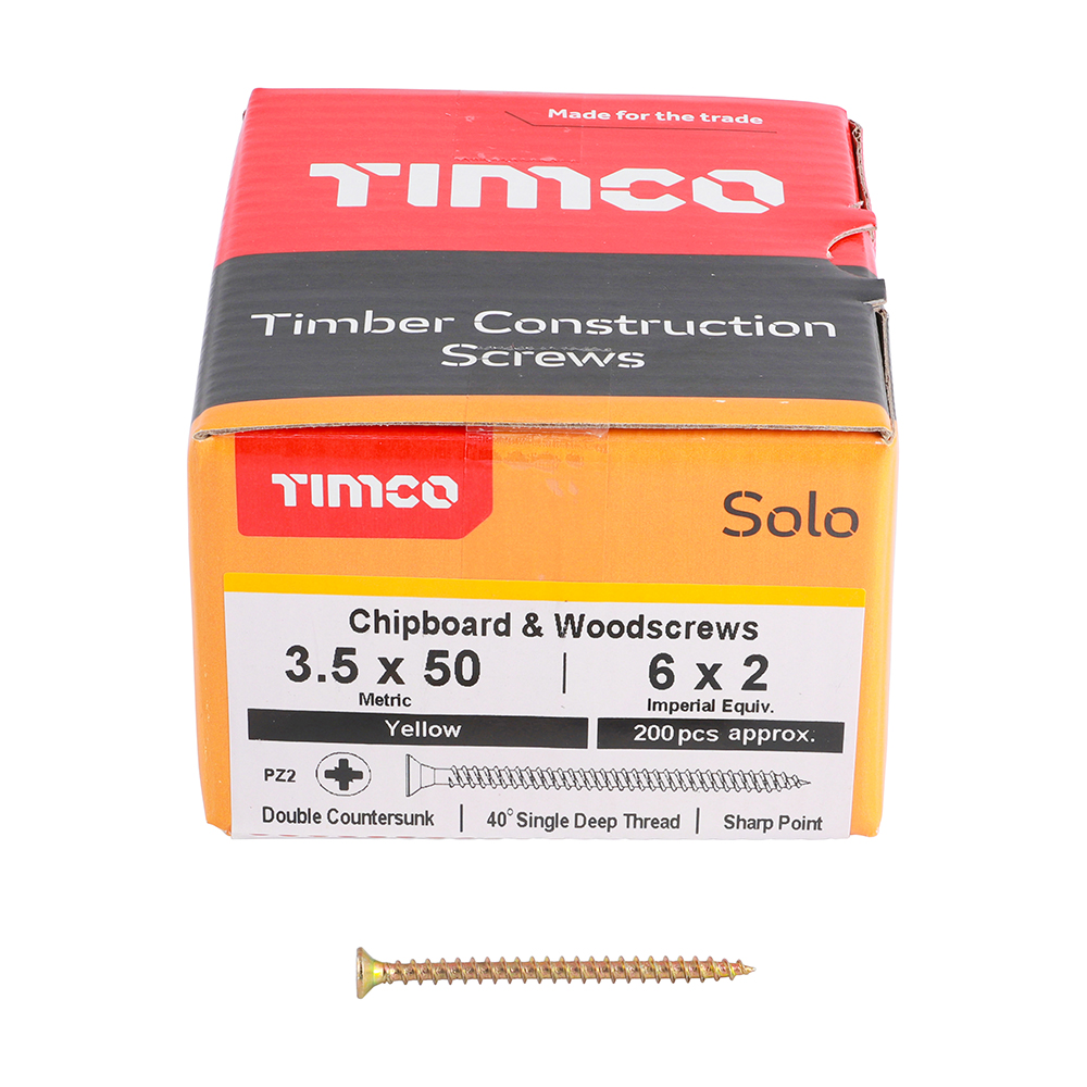 Solo Woodscrew PZ2 CSK ZYP - Image 3