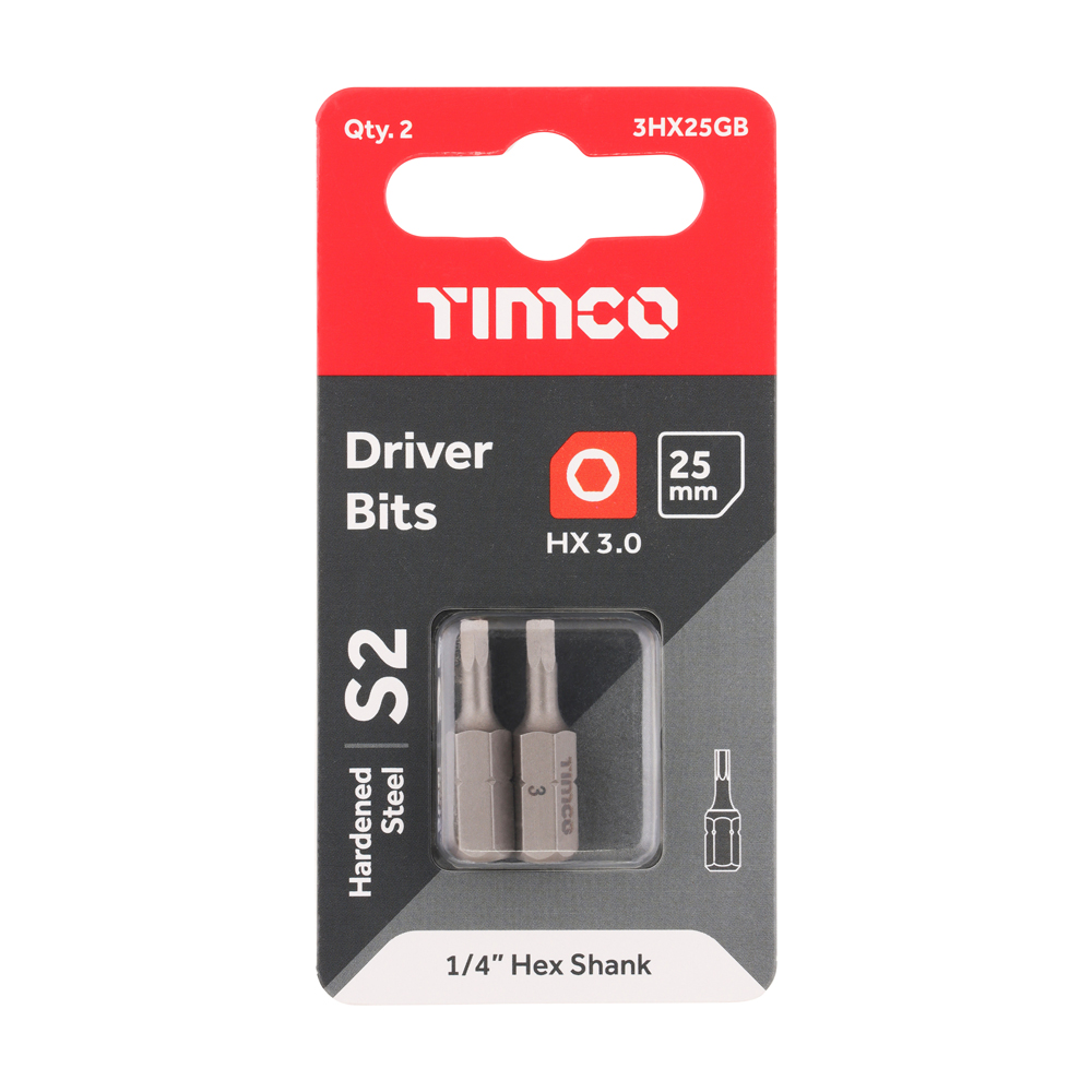 Hex Driver Bit - S2 Grey - Image 2