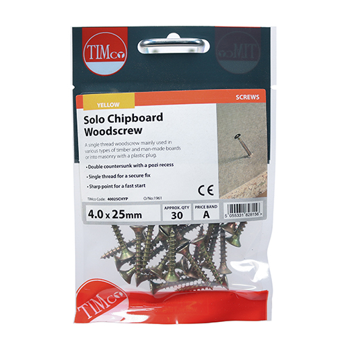 Solo Woodscrew PZ2 CSK - ZYP - Image 2