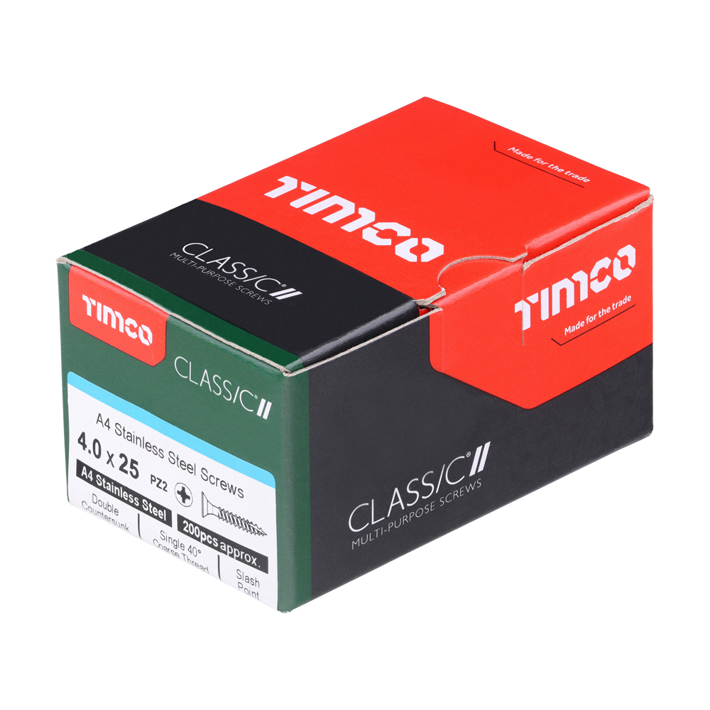 Classic Screw PZ2 CSK A4 SS - Image 2