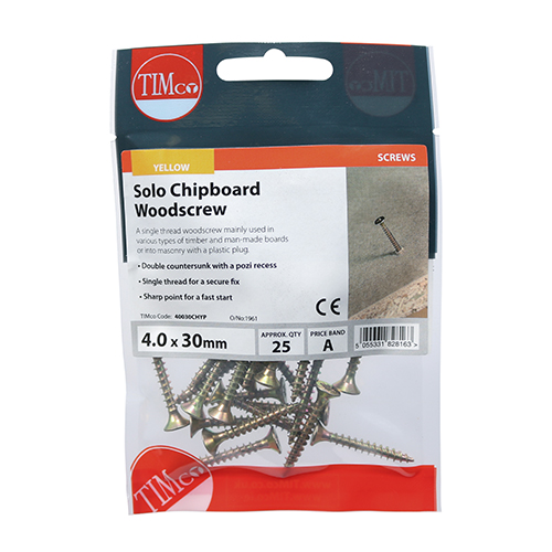 Solo Woodscrew PZ2 CSK - ZYP - Image 2