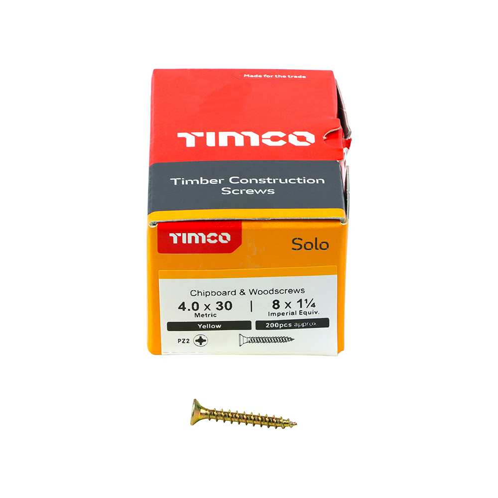 Solo Woodscrew PZ2 CSK ZYP - Image 3