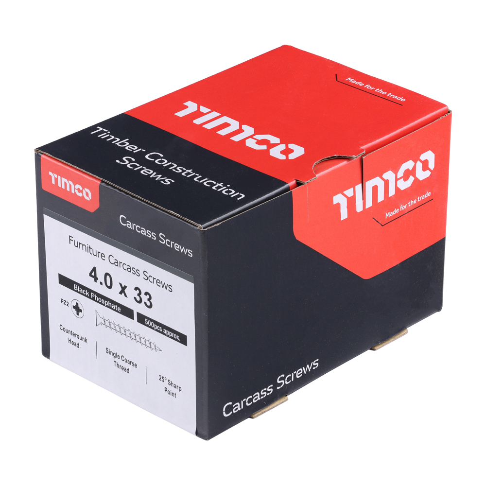 Carcass Screw PZ2 CSK Black - Image 2
