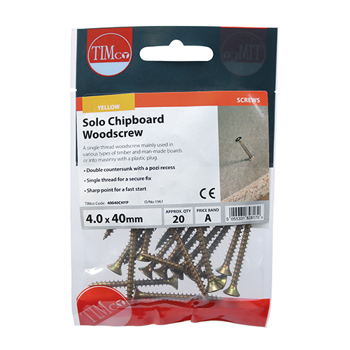 Solo Woodscrew PZ2 CSK - ZYP - Image 2
