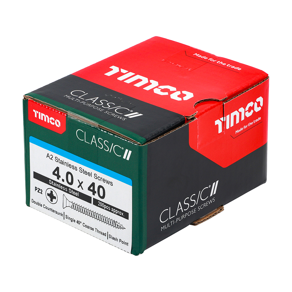 Classic Screw PZ2 CSK A2 SS - Image 2
