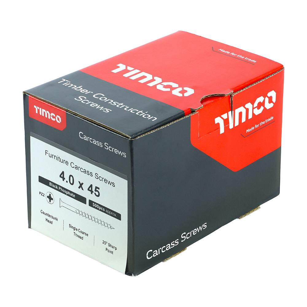 Carcass Screw PZ2 CSK Black - Image 2