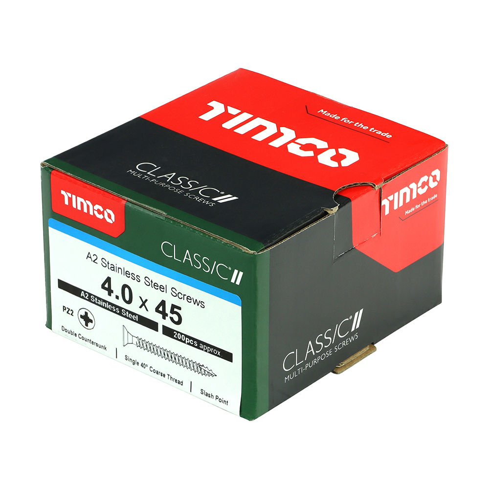 Classic Screw PZ2 CSK A2 SS - Image 2