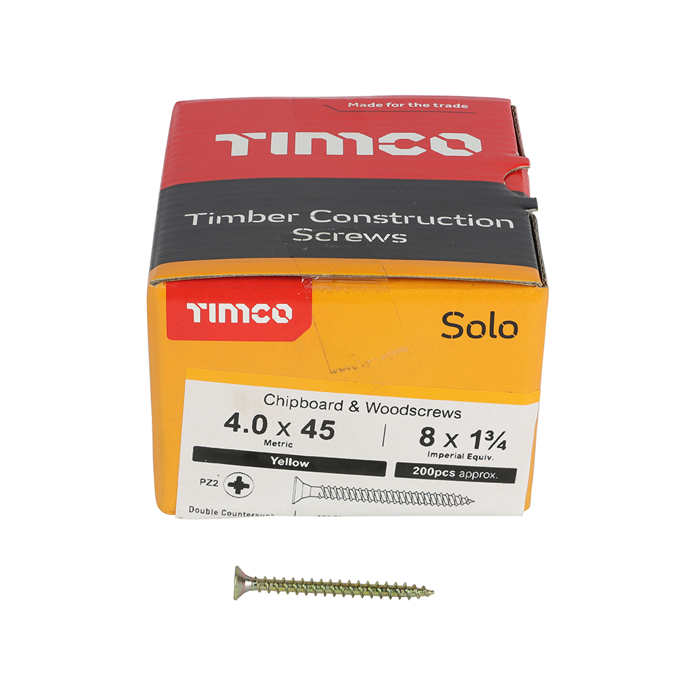 Solo Woodscrew PZ2 CSK ZYP - Image 3