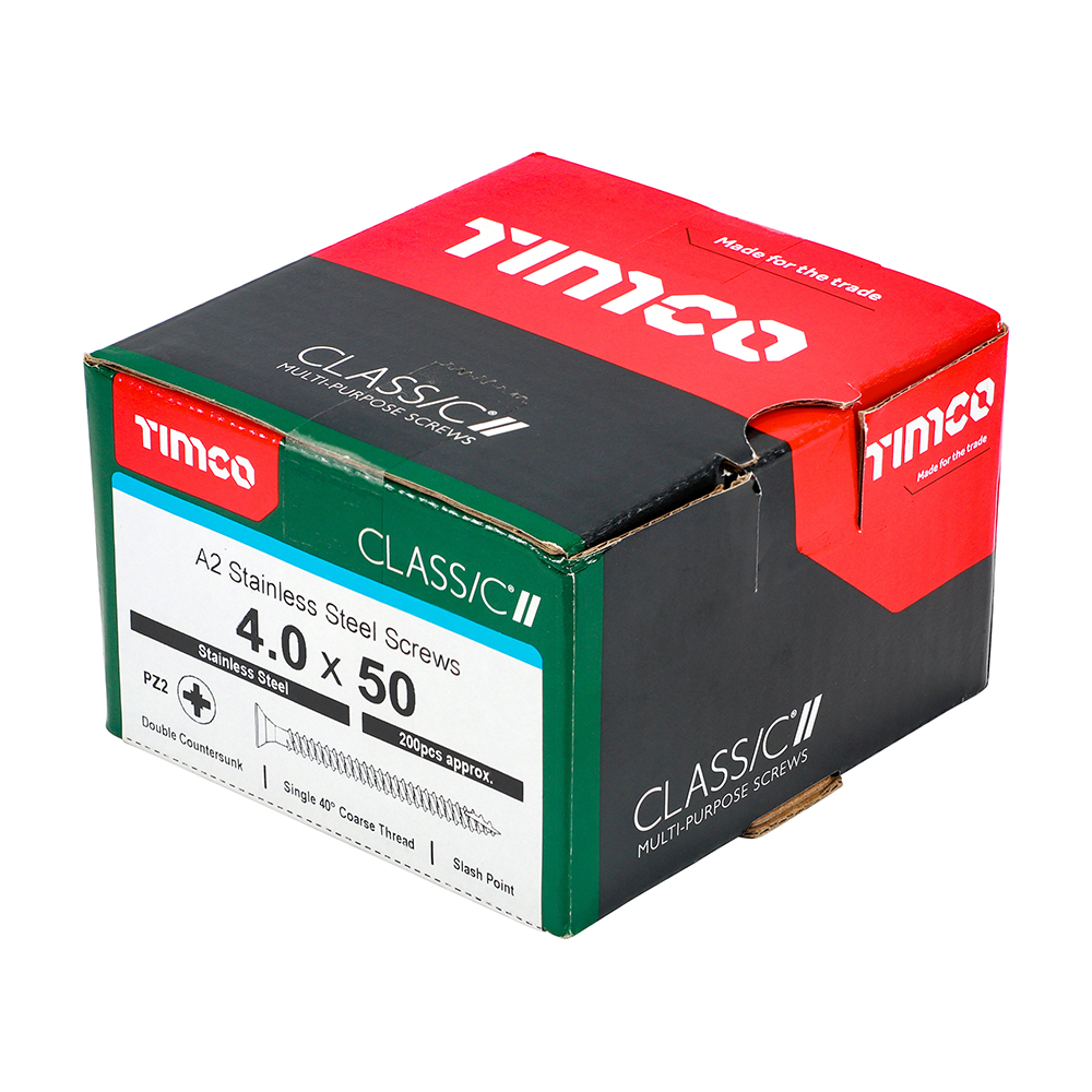 Classic Screw PZ2 CSK A2 SS - Image 2