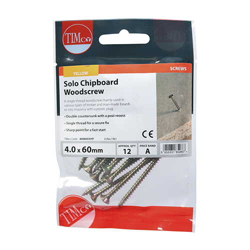 Solo Woodscrew PZ2 CSK - ZYP - Image 2