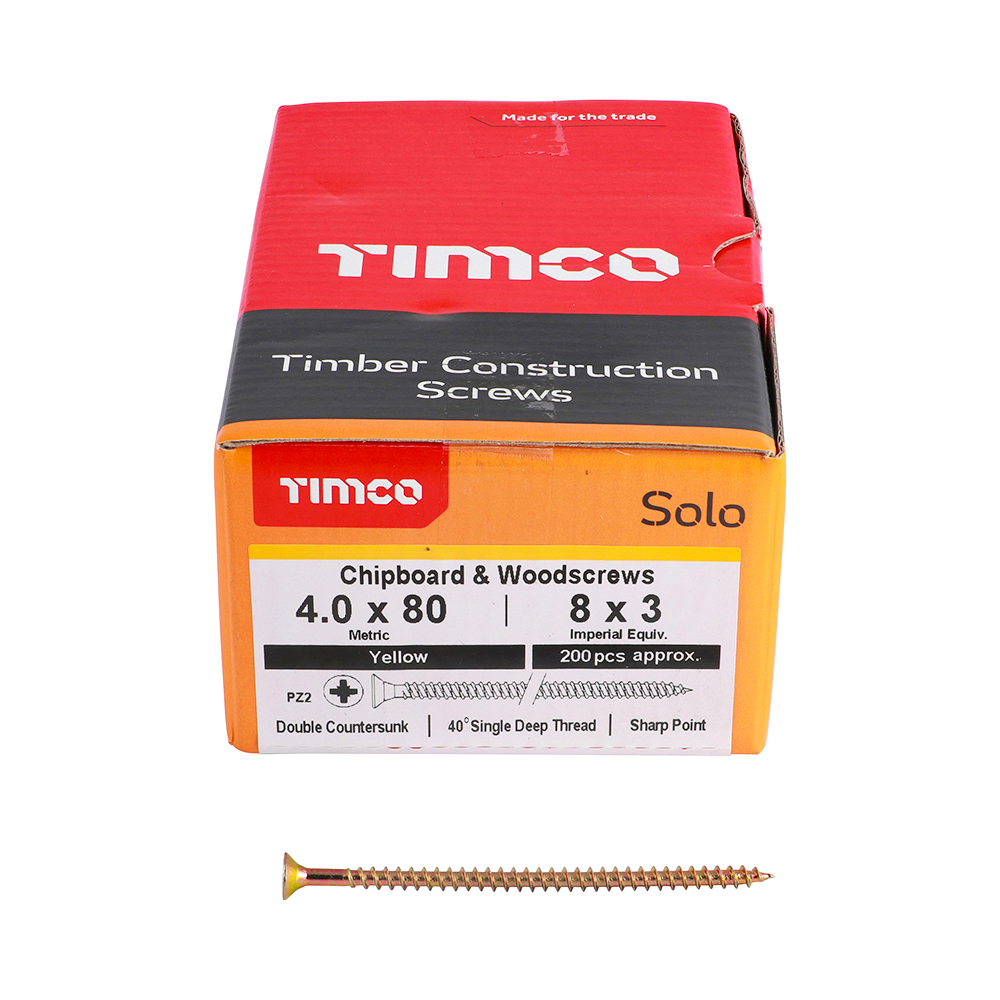 Solo Woodscrew PZ2 CSK ZYP - Image 3