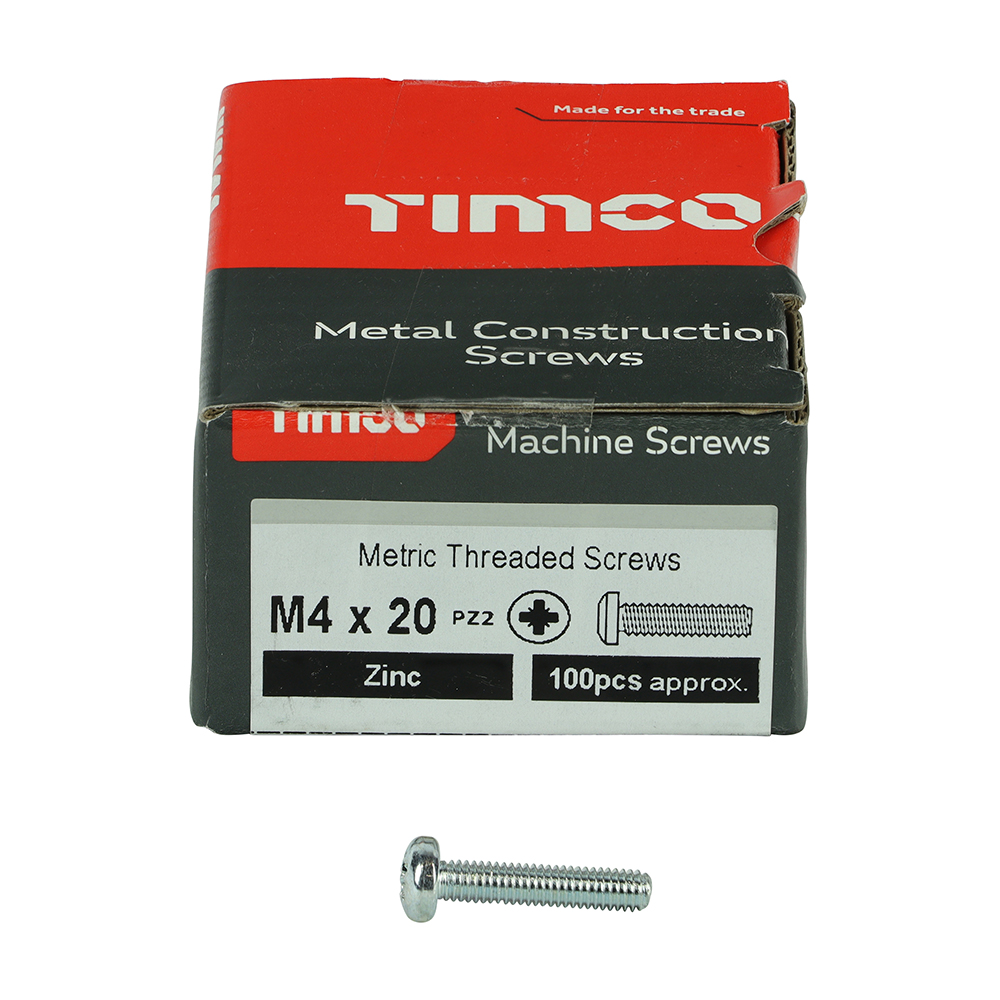 Machine Screw PZ2 PAN Zinc - Image 3